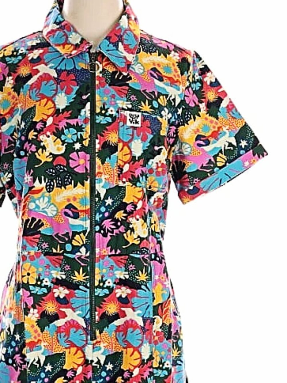Lucy & Yak L.E. Ragan Jumpsuit Nick Liefhebber Dino Print UK 14 / US 10 NWOT - Picture 9 of 14